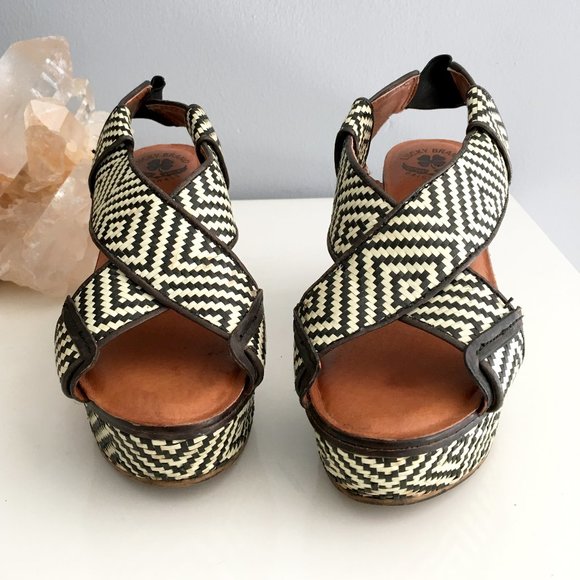 Lucky Brand Shoes - Lucky Brand Koko woven wedge platform sandals